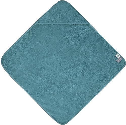 normani Baby Kapuzentuch Frottee Wickeltuch Kapuzenhandtuch aus 100% Bio-Baumwolle in 80x80 cm - Badetuch für kleine Kinder Farbe 1 x Petrol von normani