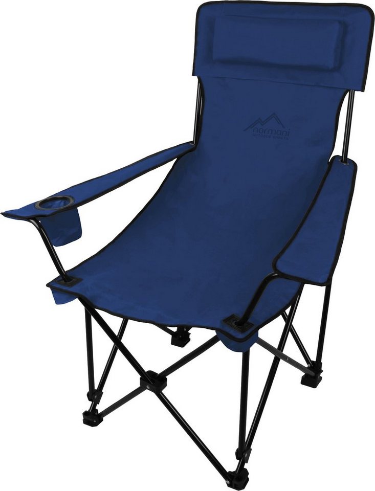 normani Campingstuhl Outdoor-Klappstuhl Nipigon, Campingstuhl Angelstuhl mit Getränkehalter - Gartenstuhl bis zu 150 kg von normani