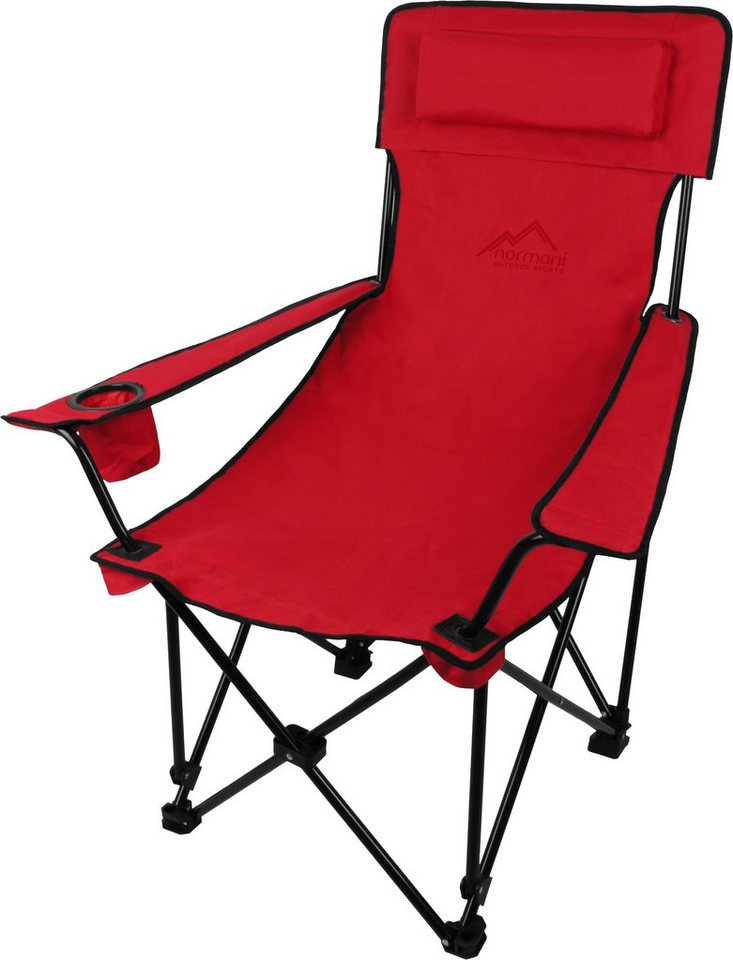 normani Campingstuhl Outdoor-Klappstuhl Nipigon, Campingstuhl Angelstuhl mit Getränkehalter - Gartenstuhl bis zu 150 kg von normani