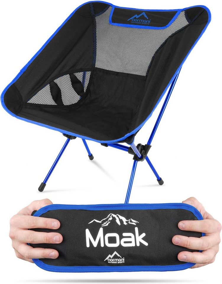 normani Campingstuhl Ultraleichter Campingstuhl Moak, Campingstuhl Angelstuhl - Gartenstuhl bis zu 135 kg von normani
