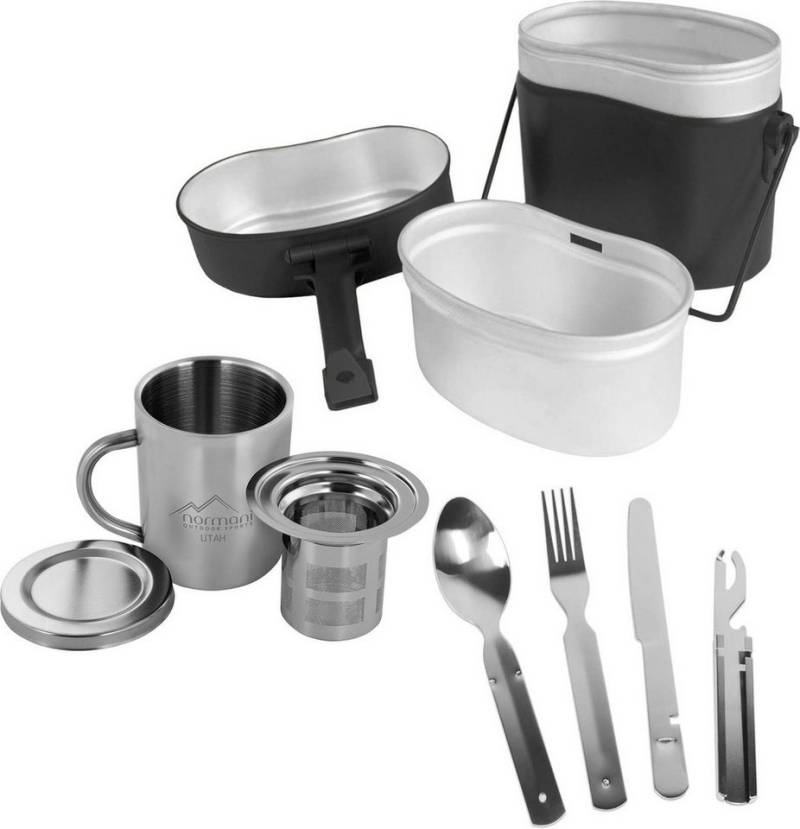 normani Geschirr-Set (8-tlg), Edelstahl von normani