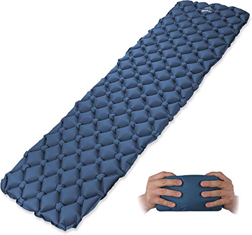 normani Outdoor Sports Ultraleichte, MEGA Kompakte Isomatte Luftmatratze MINI-Camping-Reisematte Farbe Dunkelblau normani Outdoor Sports Ultraleichte, MEGA Kompakte Isomatte Luftmatratze MINI-Camping-Reisematte Farbe Dunkelblau von normani