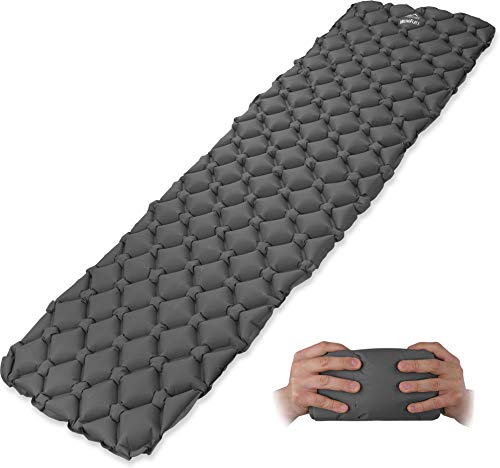 normani Outdoor Sports Ultraleichte, MEGA Kompakte Isomatte Luftmatratze MINI-Camping-Reisematte Farbe Grau normani Outdoor Sports Ultraleichte, MEGA Kompakte Isomatte Luftmatratze MINI-Camping-Reisematte Farbe Grau von normani