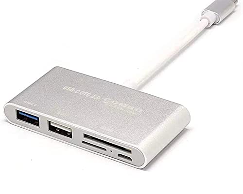 norrberg 5-in-1 USB-C USB 3.1 Hub OTG Combo mit Kartenleser für MacBook Pro Air von norrberg