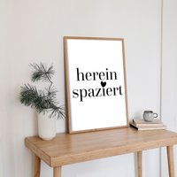 Poster Spruch Herein Spaziert Bild Flur Eingang Zuhause Wanddeko Sprüche Geschenk Zum Einzug in A3 A4 Poster Spruch Herein Spaziert Bild Flur Eingang Zuhause Wanddeko Sprüche Geschenk Zum Einzug in A3 A4 von nossishop
