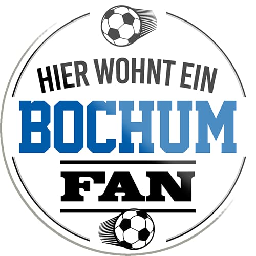 Magnet ''Bochum Fan'' 8x8cm Kühlschrankmagnet Lustige Sprüche Feier Vintage Retro Geburtstag Deko Party Überraschung Fan Fußball Mannschaft Verein Bolzen von Generic