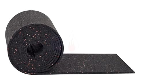 notlok Safety Work - Anti-Rutsch-Matte für Transport [ 5M x 250mm x 8mm ] | Bautenschutzmatte auf Rolle | Terrassenpads Rolle, Gummimatte Waschmaschine, Gummigranulat, Bautenschutzmatte von notlok Safety Work