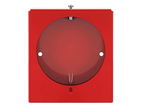 notlok Safety Work Notschlüsselkasten mit Glasscheibe aus 1 mm starkem Stahlblech | Schlüsselkasten Abschließbar 98x90x21 mm | System-Schraubverschluss - „ im Notfall Scheibe einschlagen “ von notlok Safety Work