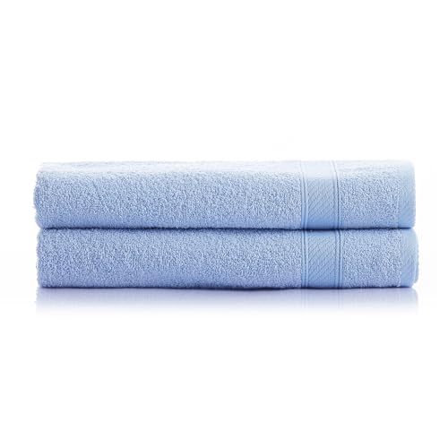 nottoc Badetücher Set Hellblau 2 er Pack Baumwolle 70x140 cm, sehr saugfähig, weiches Gefühl Duschtücher, große Duschtuch, Weich Badehantuch nottoc Badetücher Set Hellblau 2 er Pack Baumwolle 70x140 cm, sehr saugfähig, weiches Gefühl Duschtücher, große Duschtuch, Weich Badehantuch von nottoc