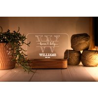 Personalisierte Nachtlampe - Weihnachtsgeschenk Für Paare Jubiläumsgeschenk Ihn Geschenk Sie Verlobungsgeschenk Geschenke Brautpaare von nousrett
