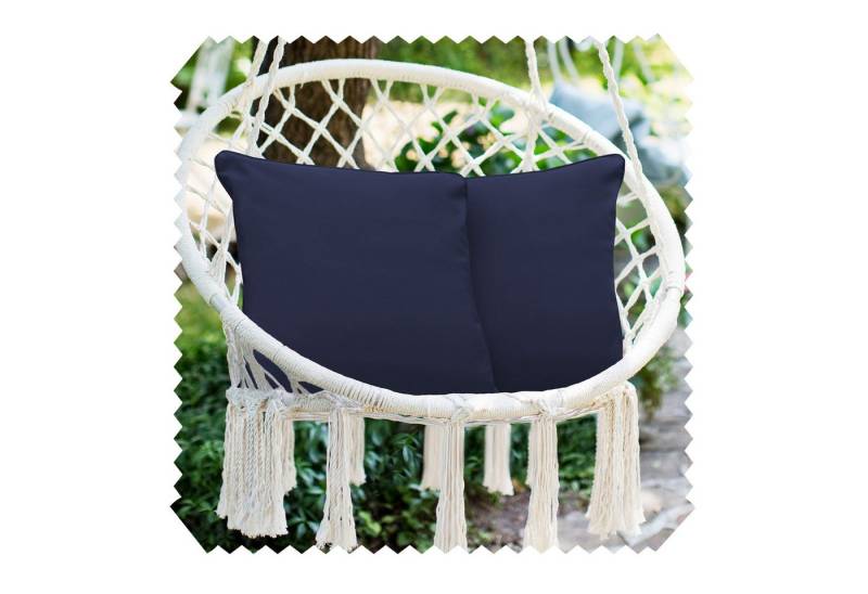 novely® Dekokissen 2er-Set OUTDOOR DEKOKISSEN - Wasserabweisender Kissenbezug - 45x45 cm, Schmutz- und wasserabweisend, Waschbar, Pflegeleicht von novely®