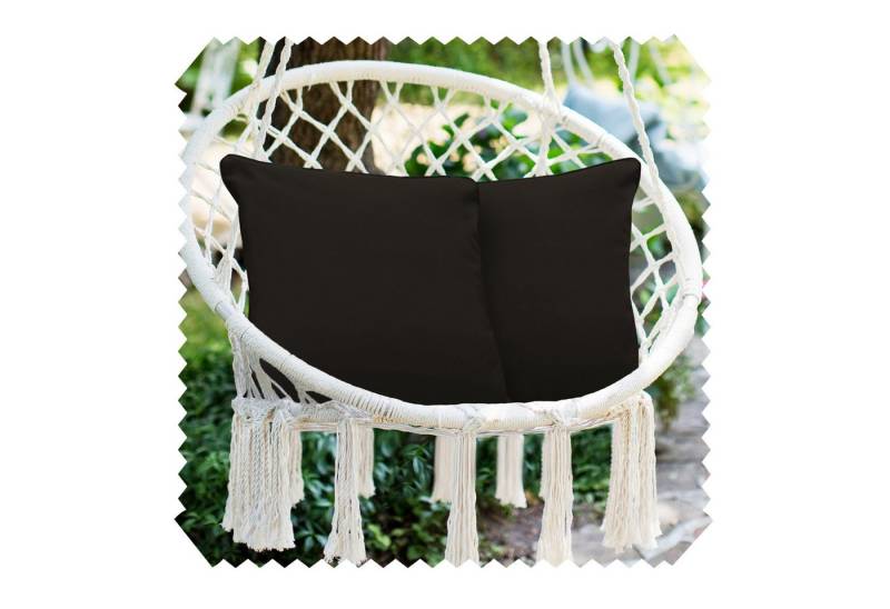 novely® Dekokissen 2er-Set OUTDOOR DEKOKISSEN - Wasserabweisender Kissenbezug - 45x45 cm, Schmutz- und wasserabweisend, Waschbar, Pflegeleicht von novely®