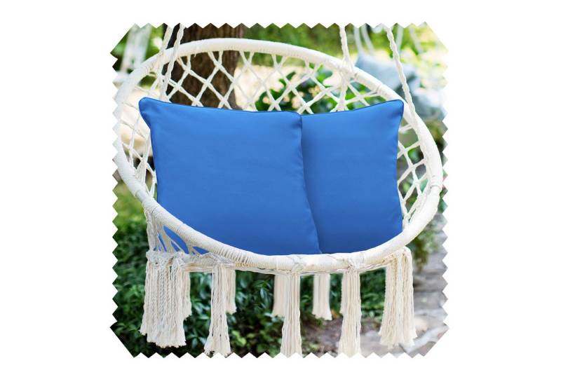 novely® Dekokissen 2er-Set OUTDOOR DEKOKISSEN - Wasserabweisender Kissenbezug - 45x45 cm, Schmutz- und wasserabweisend, Waschbar, Pflegeleicht von novely®