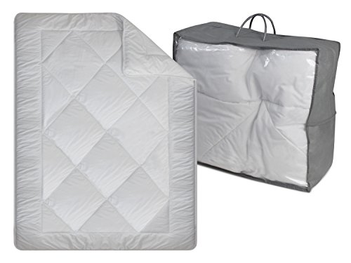 Doppelpack zum Sparpreis - erstklassige Ganzjahresbettdecken für ein durchschnittliches Wärmebedürfnis - geprüft nach Öko-Tex Standard 100 - erhältlich in 3 verschiedenen Größen, 135 x 200 cm von npluseins