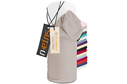 npluseins Jersey-Kissenhülle für Nackenrollen in 17 Farben - 100% Mako-Baumwolle - Einheitsgröße ca. 40 x 15 cm, Bezug in Platin von npluseins