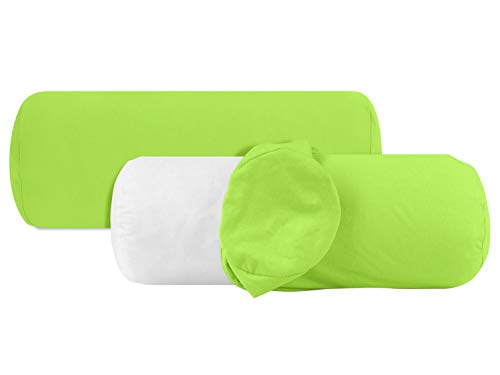 npluseins 2er Pack Baumwoll Kissenbezug - Jersey - viele Farben 1331.1812, ca. 40 x 15 cm, Apfel von npluseins