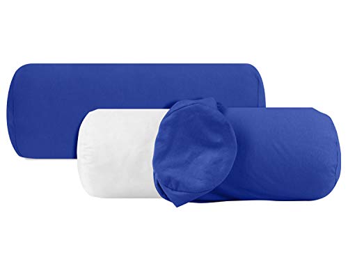 npluseins 2er Pack Baumwoll Kissenbezug - Jersey - viele Farben 1331.1812, ca. 40 x 15 cm, royal von npluseins