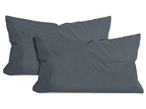 npluseins 2er Pack Baumwoll Kissenbezug - Jersey - viele Farben 1331.1812, ca. 40 x 60 cm, anthrazit npluseins 2er Pack Baumwoll Kissenbezug - Jersey - viele Farben 1331.1812, ca. 40 x 60 cm, anthrazit von npluseins