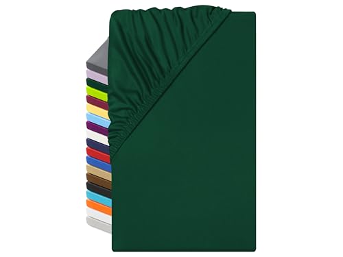 npluseins Microfaser Spannbettlaken – atmungsaktiv und Allergiker geeignet 1519.2192, 140 x 190-200 cm, dunkelgrün npluseins Microfaser Spannbettlaken – atmungsaktiv und Allergiker geeignet 1519.2192, 140 x 190-200 cm, dunkelgrün von npluseins