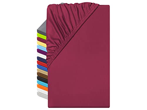 npluseins Microfaser Spannbettlaken – atmungsaktiv und Allergiker geeignet 1519.2192, 140-160 x 200 cm, Bordeaux npluseins Microfaser Spannbettlaken – atmungsaktiv und Allergiker geeignet 1519.2192, 140-160 x 200 cm, Bordeaux von npluseins