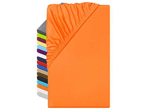 npluseins Microfaser Spannbettlaken – atmungsaktiv und Allergiker geeignet 1519.2192, 140-160 x 200 cm, Terra von npluseins