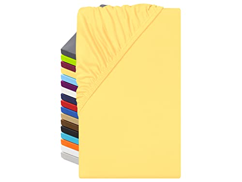 npluseins Microfaser Spannbettlaken – atmungsaktiv und Allergiker geeignet 1519.2192, 140-160 x 200 cm, gelb npluseins Microfaser Spannbettlaken – atmungsaktiv und Allergiker geeignet 1519.2192, 140-160 x 200 cm, gelb von npluseins