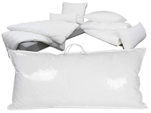 npluseins Perfect Comfort - erstklassige Bettwaren - Steppdecken 1-lagig oder 2-lagig gefüllt - Kopfkissen 40 x 80 cm oder 80 x 80 cm, Kopfkissen 40 x 80 cm von npluseins