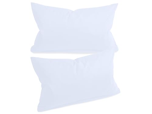 npluseins unifarbene Kissenbezüge im Doppelpack und dezentem Design 1154.1498, ca. 30 x 50 cm, weiß npluseins unifarbene Kissenbezüge im Doppelpack und dezentem Design 1154.1498, ca. 30 x 50 cm, weiß von npluseins