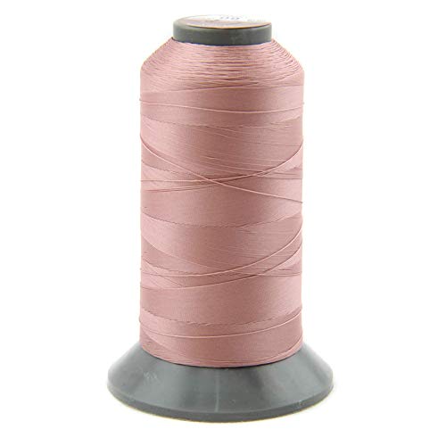 nts Nähtechnik 1500m Nähgarn, Ledergarn 60, Farbauswahl, Filament Garn für Leder (Rosa) von nts Nähtechnik