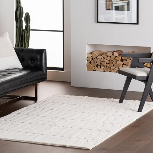 Nuloom Tavina Solid Teppich, maschinenwaschbar, für Wohnzimmer, Schlafzimmer, Esszimmer, 200 x 3 m, Sand von nuLOOM