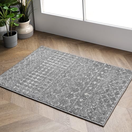 nuLOOM Marokkanischer Blythe Teppich, 90 cm x 150 cm, Dunkelgrau von nuLOOM