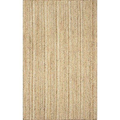 nuLOOM Rigo handgewebter Juteteppich, Naturfasern, 185.42 x 22.86, Natur, TAJT03, Natürlich von nuLOOM