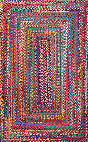 nuLOOM Tammara Handgeflochtener Teppich, 183 x 122 cm, mehrfarbig von nuLOOM