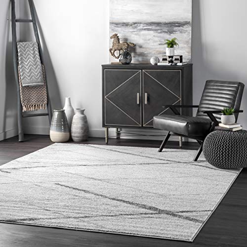 nuLOOM Thigpen Contemporary Area Rug, 4' Round, Grey von nuLOOM