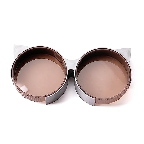 nuanzhiyuan Haustiergeschirr Hunde Wasser Futternapf Futter Wasserspender Set Katze Slow Eating Bowl nuanzhiyuan Haustiergeschirr Hunde Wasser Futternapf Futter Wasserspender Set Katze Slow Eating Bowl von nuanzhiyuan