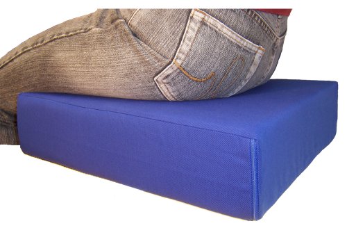 LUplus XL Orthopädische Sitzerhöhung 43x43x Höhe 10 cm Farbe: blau von nudischer