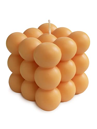 nudu - Bubble Kerze - Deko Kerze aus natürlichem Bienenwachs - Sojawachs - Handmade - aesthetic room decor - nachhaltig - Candle 141g - Orange nudu - Bubble Kerze - Deko Kerze aus natürlichem Bienenwachs - Sojawachs - Handmade - aesthetic room decor - nachhaltig - Candle 141g - Orange von nudu