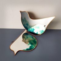 Coco Handgemachte Aquarell Vogel Spiegel von nueePL