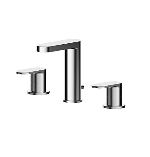 Nuie BIN337 Binsey Moderne Waschtischarmatur mit 3 Löchern, mit Hebelgriffen und Ablaufgarnitur, 160 mm, Chrom Nuie BIN337 Binsey Moderne Waschtischarmatur mit 3 Löchern, mit Hebelgriffen und Ablaufgarnitur, 160 mm, Chrom von nuie