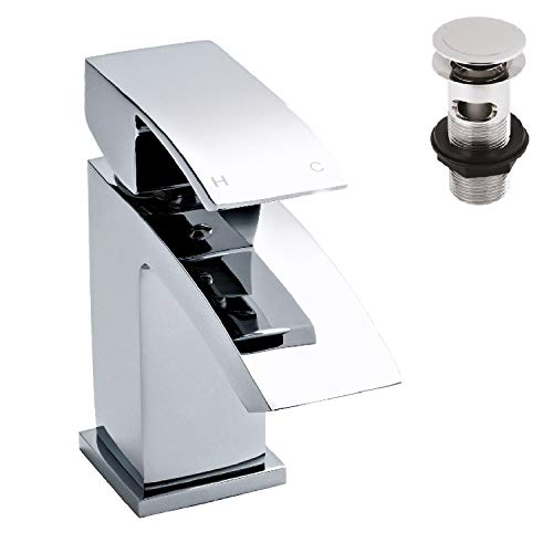 Ultra TSI305 Vibe Midi Mono Waschbecken-Mischarmatur und Ablaufgarnitur, verchromt Ultra TSI305 Vibe Midi Mono Waschbecken-Mischarmatur und Ablaufgarnitur, verchromt von nuie