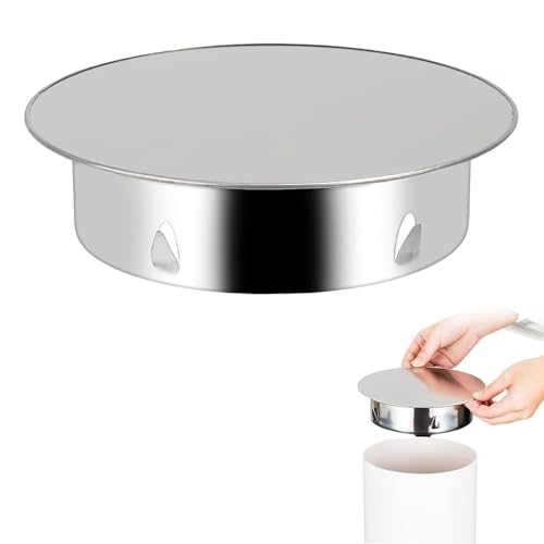 Schornsteinabdeckung, Kaminlochdeckel Ofenrohr Abdeckung 180mm kaminrohr Abdeckung Schornsteinabdeckung Edelstahl Ofenrohrkapsel Wandfutterdeckel Ofenlochdeckel für allegängigen Ofenrohre Ø 180mm von nuluxi