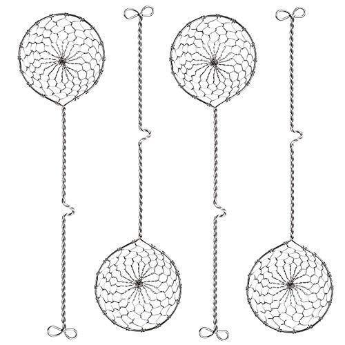nuluxi Edelstahl Fondue Sieb Fonduesiebe mit Griffen Feinmaschig Küchensieb Abtropfsieb Sieb Praktischen Siedelöffel Praktisches Fondue Zubehör Perfekt zum Garen von Gemüse Pilzen Fisch oder Fleisch von nuluxi