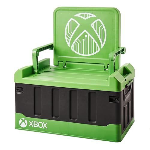 numskull Offizieller Xbox Schlafzimmer Aufbewahrungsbox mit Klappstuhl - Versteckter Aufbewahrungskoffer mit Sitzgelegenheit für Gaming-Zubehör und mehr - Offizielle Microsoft-Merchandise von numskull