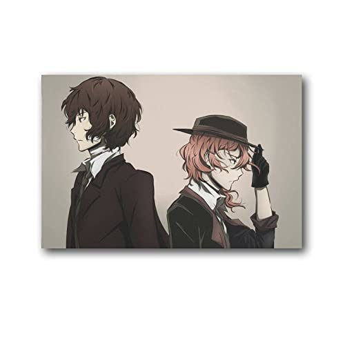 Bungo Stray Dogs Japanisches Anime-Poster, Animation, Cartoon-Poster, 11, Malerei auf Leinwand, Wandkunst, Poster, Scrollbild, Druck, Wände, Dekoration, Heimposter, 20 x 30 cm von nuochen