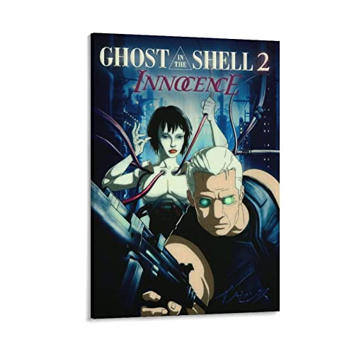 Ghost in The Shell 2 Innocence Anime Poster 3 Bilder Kunstdruck Leinwand Poster Wandbild Kunst Poster Dekor Moderne Heimkunstwerke 60 x 90 cm von nuochen