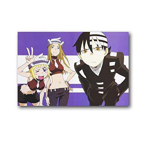 nuochen Soul Eater Japanisches Anime-Poster, Kunst, Wandgemälde, Leinwand, Poster, moderne Schlafzimmerdekoration, 40 x 60 cm von nuochen