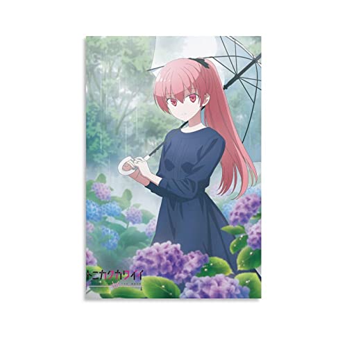nuochen TONIKAWA Over The Moon for You Fly Me to The Moon Japanisches Anime-Poster 4 Wandkunst Poster Scrollen Leinwand Gemälde Bild Wohnzimmer Dekor Zuhause 20 x 30 cm von nuochen