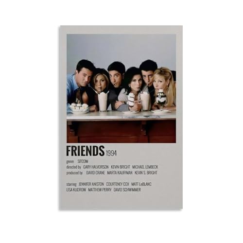 Friends Minimalist Poster Wandkunst Bilddruck Moderne Familienzimmer Dekor 08x12inch(20x30cm) von nuomesc