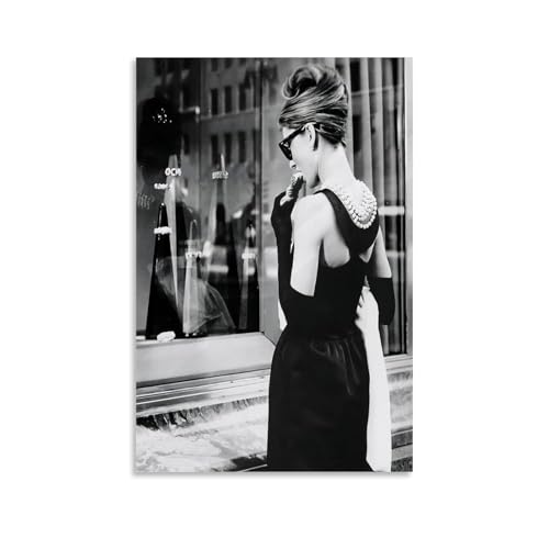 nuomesc Audrey Hepburn Eating Poster Wandkunst Bilddruck Moderne Familienzimmer Dekor 12x18inch(30x45cm) von nuomesc