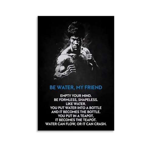 nuomesc Bruce Lee Bedroom Poster Wandkunst Bilddruck Moderne Familienzimmer Dekor 08x12inch(20x30cm) von nuomesc
